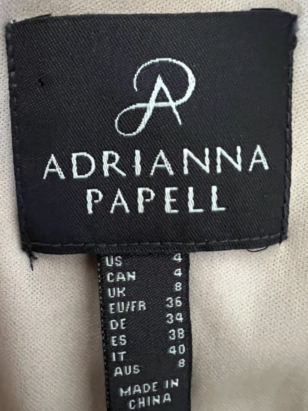 Adrianna Papell NEW Metallic Knit Maxi Dress/Gown In Champagne Size 4 - Picture 12 of 16